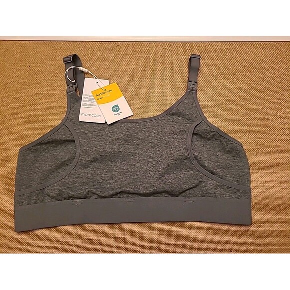 Momcozy Nursing Pumping Bra Hands Free Women Size Large Gray New - Picture 4 of 6
